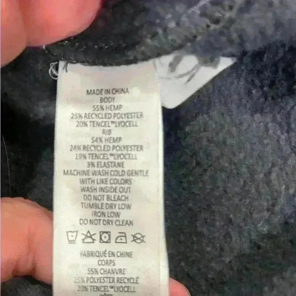 Prana womens Camo Sweatshirt, size Xsmall XS gray blue black - Picture 8 of 8